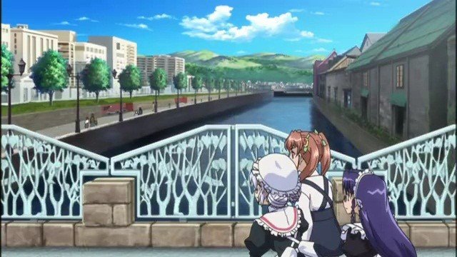 小樽运河边的街道